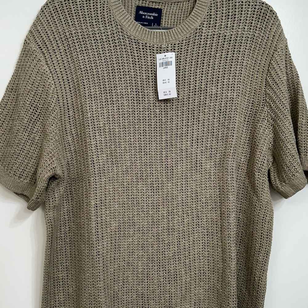 Abercrombie & Fitch Green Knit Sweater